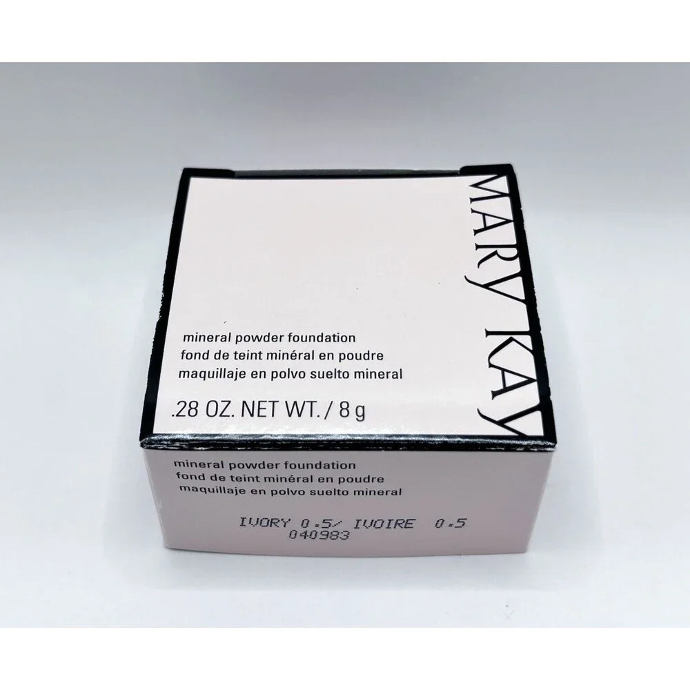 Mary Kay Mineral Powder Foundation - Ivory 0.5 (040983) - New .28 oz, 8 g